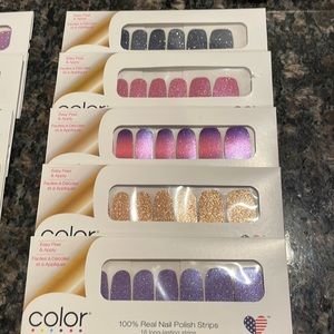 9 sets of new Color Street Sparkle nail polish